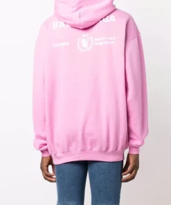 ( Positively Conscious ) Balenciaga Hoodie à Logo Imprimé Femme -Vente magasin Balenciaga 16910511 34749066 600