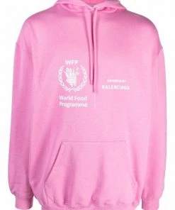 ( Positively Conscious ) Balenciaga Hoodie à Logo Imprimé Femme