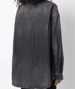 ( Positively Conscious ) Balenciaga 5703 DIRTY VINTAG BK LINE Chemise En Jean à Effet Usé Femme -Vente magasin Balenciaga 16910513 36878728 600