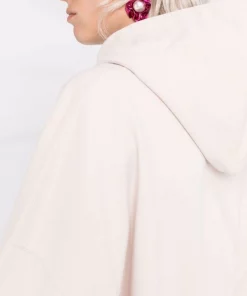 ( Positively Conscious ) Balenciaga 9054 CHALKY WHITE/BLACK Hoodie Retail Therapy à Logo Femme -Vente magasin Balenciaga 16910514 35578692 600