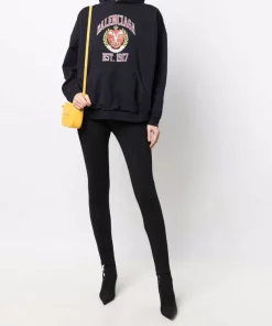 ( Positively Conscious ) Balenciaga Hoodie à Logo Imprimé 8067 MARINE BLUE/RED -Vente magasin Balenciaga 16910517 36689861 600