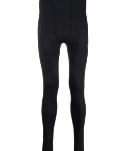 ( Positively Conscious ) Balenciaga 1000 BLACK Legging à Logo Imprimé Homme