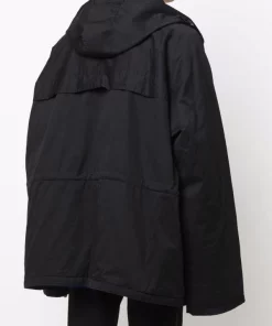 ( Positively Conscious ) Balenciaga Parka Oversize à Logo Brodé 1069 BLACK/BLACK -Vente magasin Balenciaga 16910543 37153501 600