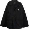 ( Positively Conscious ) Balenciaga Parka Oversize à Logo Brodé 1069 BLACK/BLACK -Vente magasin Balenciaga 16910543 37153503 600