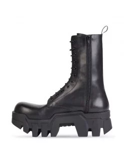 ( Nouvelle Collection ) Balenciaga Bottes Bulldozer à Lacets 1000 BLACK -Vente magasin Balenciaga 16910553 35053849 600