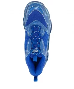 ( Positively Conscious ) Balenciaga Baskets Triple S à Effet Délavé 4900 DARK BLUE -Vente magasin Balenciaga 16910562 37045417 600