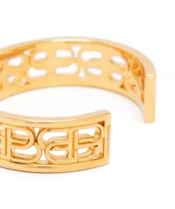 ( Positively Conscious ) Balenciaga 0705 GOLD Bracelet BB En Métal Femme -Vente magasin Balenciaga 16910577 35735935 600