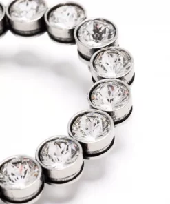 ( Positively Conscious ) Balenciaga Boucles D'oreilles Pendantes 1407 ANT SILVER/CRYSTAL -Vente magasin Balenciaga 16910584 36306282 600