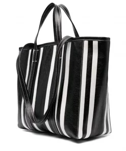 ( Positively Conscious ) Balenciaga Grand Sac Cabas Barbes East-West Rayé 1090 BLACK/WHITE -Vente magasin Balenciaga 16910591 7d9aa6d5 7304 4cdc 98dc 513bed7503e1 600