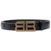 ( Positively Conscious ) Balenciaga Ceinture à Boucle Logo Hourglass 1000 BLACK -Vente magasin Balenciaga 16911174 36396911 600