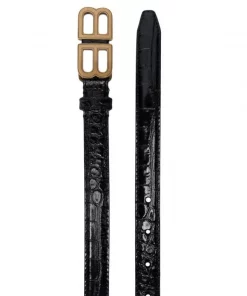 ( Positively Conscious ) Balenciaga Ceinture à Boucle Logo Hourglass 1000 BLACK -Vente magasin Balenciaga 16911174 36398185 600