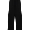 ( Positively Conscious ) Balenciaga Pantalon Ample à Logo Brodé 0100 BLACK W