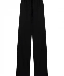 ( Positively Conscious ) Balenciaga Pantalon Ample à Logo Brodé 0100 BLACK W