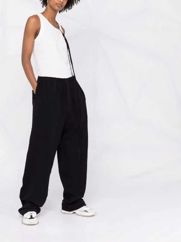 ( Positively Conscious ) Balenciaga Pantalon Ample à Logo Brodé 0100 BLACK W 4 ( Positively Conscious ) Balenciaga Pantalon Ample à Logo Brodé 0100 BLACK W – Image 2