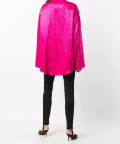 ( Positively Conscious ) Balenciaga 5510 FUCHSIA Chemise à Effet Froissé Femme 10 ( Positively Conscious ) Balenciaga 5510 FUCHSIA Chemise à Effet Froissé Femme -Vente magasin Balenciaga 16911214 35063688 600