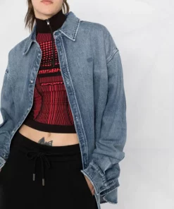 ( Positively Conscious ) Balenciaga Chemise En Jean à Logo Brodé 4200 LIGHT BLUE -Vente magasin Balenciaga 16911215 0e89793c 8cfc 4c87 a0d6 c07475f26a95 600