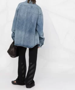 ( Positively Conscious ) Balenciaga Chemise En Jean à Logo Brodé 4200 LIGHT BLUE -Vente magasin Balenciaga 16911215 18c4dcf0 f1bc 4e30 9560 4e2c176fdfc8 600