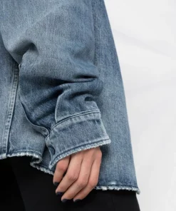 ( Positively Conscious ) Balenciaga Chemise En Jean à Logo Brodé 4200 LIGHT BLUE -Vente magasin Balenciaga 16911215 ae4cc1a7 43e7 46de a48d 30d032dfe28d 600