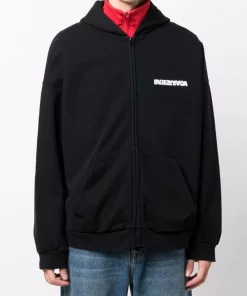 ( Positively Conscious ) Balenciaga 9034 WASHED BLACK/WHITE Hoodie Turn Wide Fit à Fermeture Zippée Femme 11 ( Positively Conscious ) Balenciaga 9034 WASHED BLACK/WHITE Hoodie Turn Wide Fit à Fermeture Zippée Femme -Vente magasin Balenciaga 16911222 36423129 600