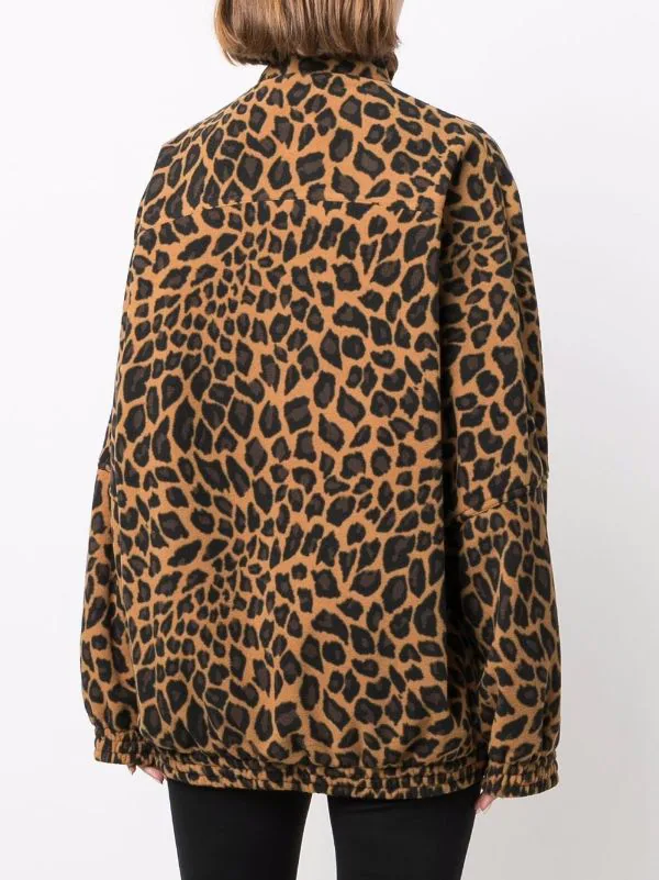 ( Positively Conscious ) Balenciaga Veste Légère à Imprimé Léopard 2143 BROWN/BLACK 6 ( Positively Conscious ) Balenciaga Veste Légère à Imprimé Léopard 2143 BROWN/BLACK – Image 4