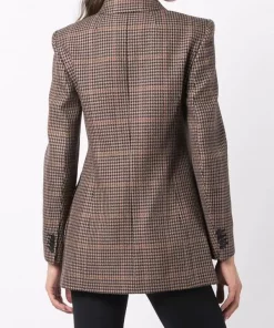 ( Positively Conscious ) Balenciaga Blazer Hourglass à Boutonnière Croisée 9364 BEIGE/BLACK -Vente magasin Balenciaga 16911226 35064565 600