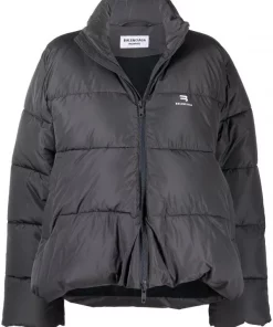 ( Positively Conscious ) Balenciaga 1404 SLATE Doudoune Oversize Femme