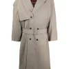 ( Positively Conscious ) Balenciaga Trench Oversize Ceinturé 0996 DARK BEIGE M -Vente magasin Balenciaga 16911237 36692879 600