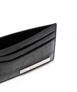 ( Positively Conscious ) Balenciaga Porte-cartes à Effet Peau De Crocodile 1000 BLACK -Vente magasin Balenciaga 16911240 34224551 600
