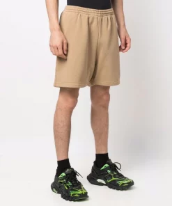 ( Nouvelle Collection ) Balenciaga 9504 OAT/OAT Short De Sport à Logo Brodé Homme -Vente magasin Balenciaga 16911251 34811650 600