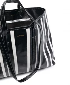 ( Positively Conscious ) Balenciaga Grand Sac Cabas Barbes East-West 1090 BLACK/ WHITE -Vente magasin Balenciaga 16911260 35393956 600