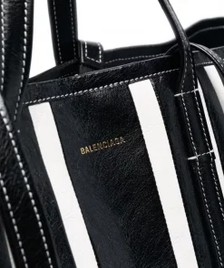 ( Positively Conscious ) Balenciaga Grand Sac Cabas Barbes East-West 1090 BLACK/ WHITE -Vente magasin Balenciaga 16911260 35393957 600