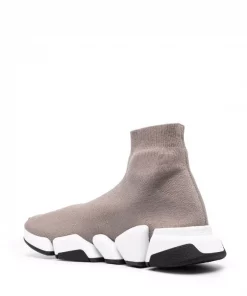 ( Positively Conscious ) Balenciaga Baskets Speed 2.0 9891 DARK BEIGE/WHI/BLA -Vente magasin Balenciaga 16911270 34332915 600