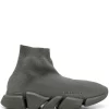 ( Positively Conscious ) Balenciaga 3111 DARK KAKI Baskets Speed 2.0 LT Homme