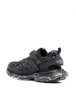 ( Positively Conscious ) Balenciaga Baskets Track à Effet Délavé 1000 FADED BLACK -Vente magasin Balenciaga 16911272 34922893 600