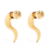( Positively Conscious ) Balenciaga 0027 SHINY GOLD Boucles D'oreilles Force Femme