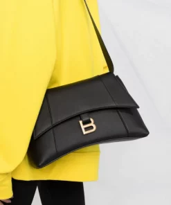 ( Positively Conscious ) Balenciaga Petit Sac Porté épaule Hourglass 1000 BLACK -Vente magasin Balenciaga 16912028 e2a01c60 5873 4d9d 8b01 ffdc801d1384 600