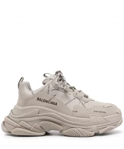( Positively Conscious ) Balenciaga Baskets Triple S à Logo Imprimé Femme