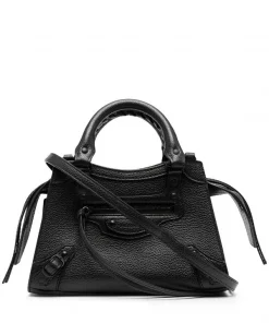( Positively Conscious ) Balenciaga Mini Sac à Main Neo Classic 1000 BLACK