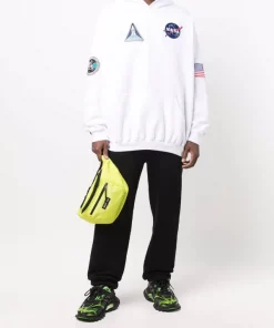 ( Positively Conscious ) Balenciaga Hoodie à Logo Imprimé 9040 WHITE/BLACK -Vente magasin Balenciaga 17012698 34113505 600