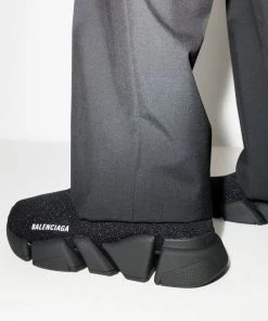 ( Positively Conscious ) Balenciaga Baskets Speed.2 LT Knit Sole 1000 BLACK -Vente magasin Balenciaga 17072031 35854516 600