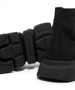 ( Positively Conscious ) Balenciaga Baskets Speed.2 LT Knit Sole 1000 BLACK -Vente magasin Balenciaga 17072031 35854517 600