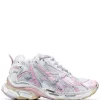 ( Positively Conscious ) Balenciaga Baskets Runner 9059 WHITE/ PINK/ BEIGE