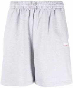 ( Positively Conscious ) Balenciaga Short De Sport à Ceinture élastique 1379 GREY