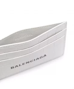 ( Positively Conscious ) Balenciaga Portefeuille à Logo Imprimé 9060 WHITE/L BLACK -Vente magasin Balenciaga 17146523 34783066 600