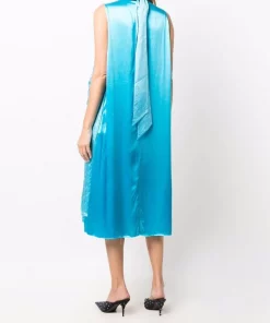 ( Positively Conscious ) Balenciaga Robe Sans Manches à Effet Froissé Femme -Vente magasin Balenciaga 17183542 34883195 600