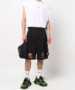 ( Positively Conscious ) Balenciaga 1000 BLACK Short Gamer à Poches Cargo Homme -Vente magasin Balenciaga 17201942 35007535 600