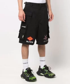 ( Positively Conscious ) Balenciaga 1000 BLACK Short Gamer à Poches Cargo Homme -Vente magasin Balenciaga 17201942 35008579 600
