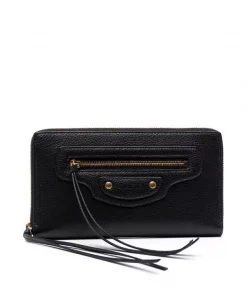 ( Positively Conscious ) Balenciaga Portefeuille Continental Neo Classical 1000 BLACK