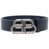 ( Positively Conscious ) Balenciaga Ceinture En Cuir à Boucle Logo 4100 NAVY BLUE -Vente magasin Balenciaga 17212652 35296791 600