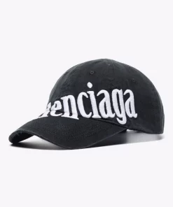 ( Positively Conscious ) Balenciaga 1077 BLACK Casquette à Logo Brodé Homme -Vente magasin Balenciaga 17266695 38682582 600